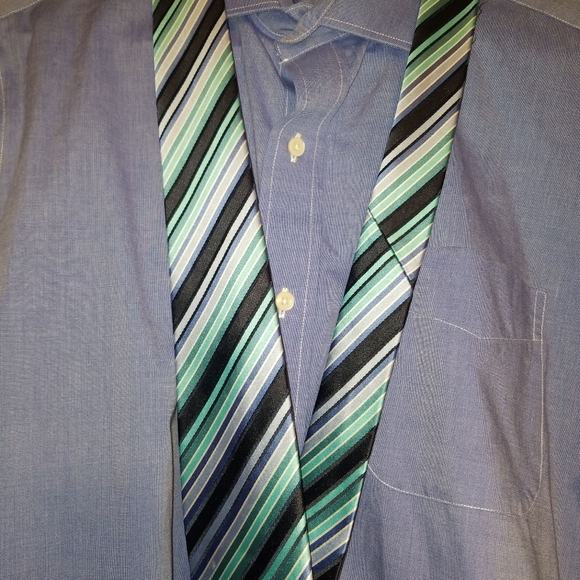 Alexander Julian Shiny multicolored tie - Picture 2 of 4